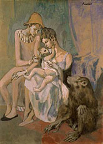 Harlequin's Family with an Ape